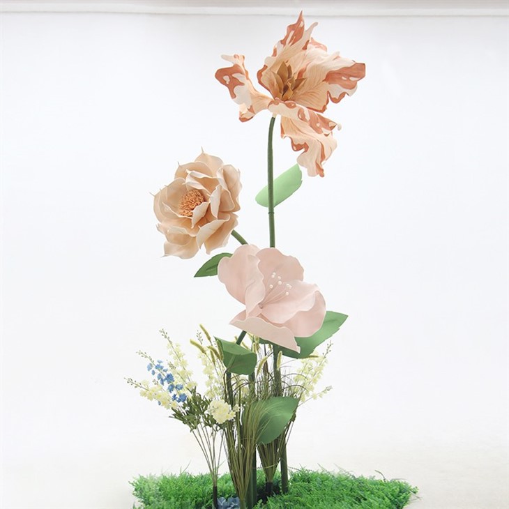 وشال جھاگ کاغذ کے پھولوں کا مجموعہ